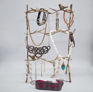 Nice Jewelry Lot Free People Silver 925 Vintage Heavy silver Chain Earrings